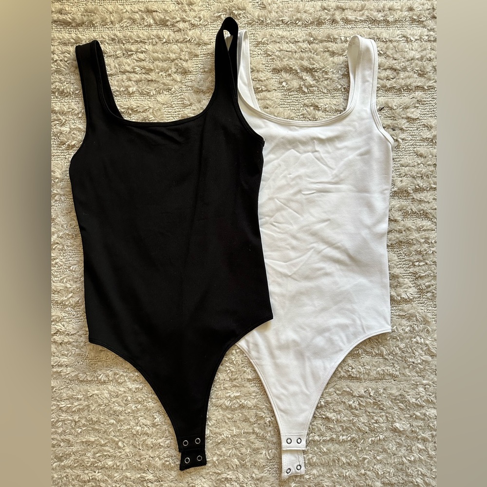 Abercrombie & Fitch Soft Bodysuits in Black and White